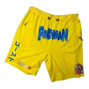 Sz 42 Yellow Pac-Man Graphic Shorts